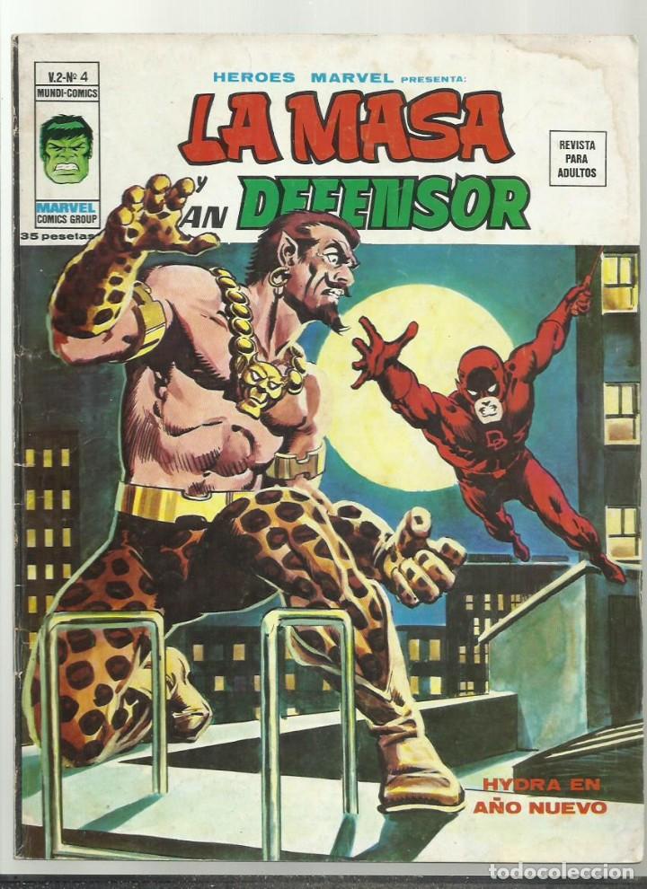 C&oacute;mics: Heroes Marvel vol. 2 4: La masa y Dan Defensor, 1975, Vertice, buen estado - Foto 1