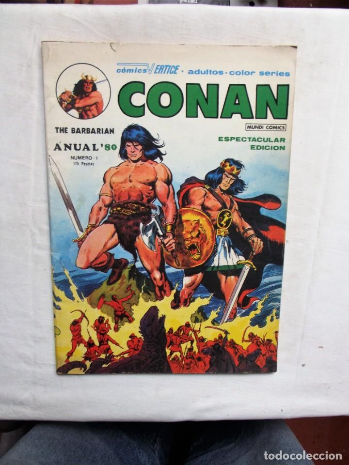 C&oacute;mics: CONAN ANUAL &acute;80 N&ordm; 1 VERTICE - Foto 1