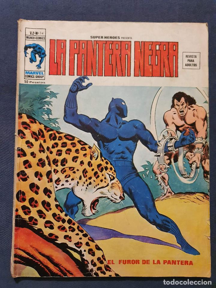 C&oacute;mics: SUPER HEROES VOL. 2 # 34 (VERTICE) - PANTERA NEGRA - 1975 - Foto 1