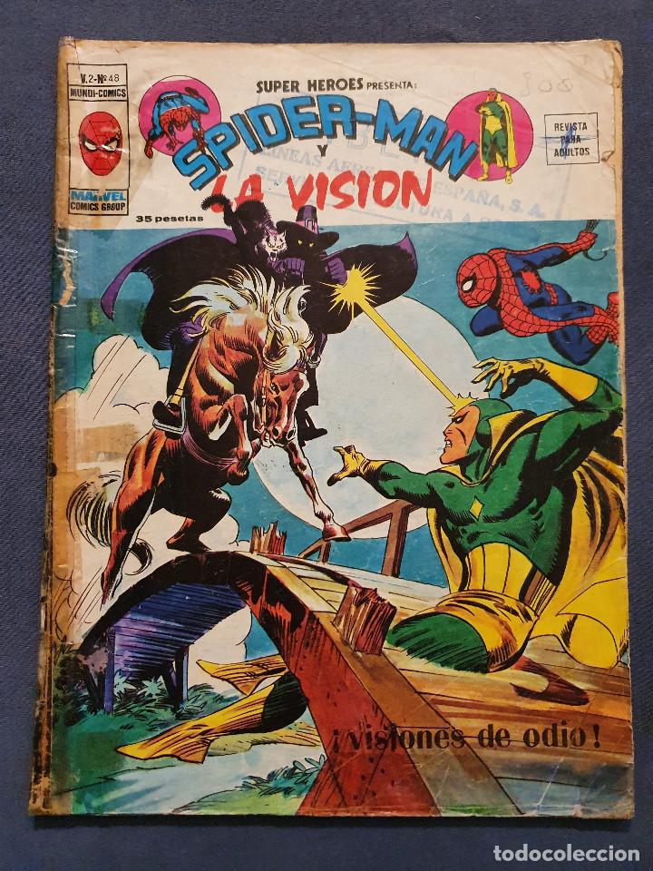 C&oacute;mics: SUPER HEROES VOL. 2 # 48 (VERTICE) - SPIDERMAN Y LA VISION - 1976 - Foto 1