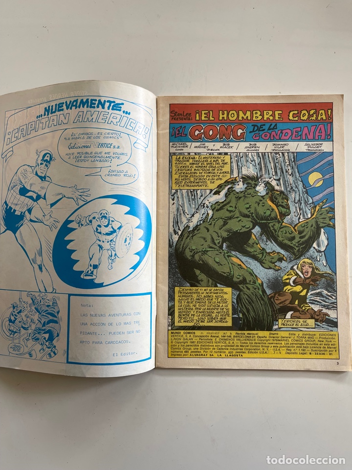 C&oacute;mics: S&uacute;per H&eacute;roes presenta El Hombre Cosa - Foto 3