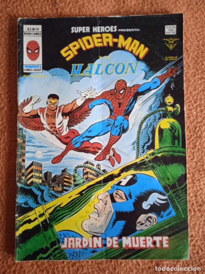 C&oacute;mics: SUPER HEROES PRESENTA SPIDER-MAN Y EL HALCON V 2 N 98 - Foto 1