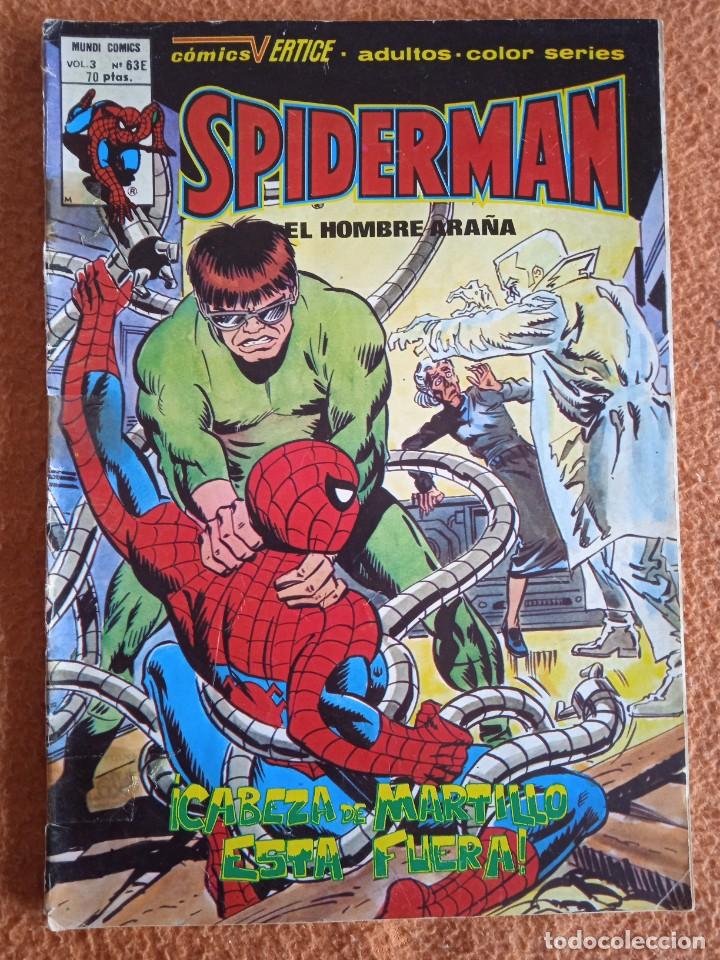 C&oacute;mics: COMIC VERTICE 1980 SPIDERMAN VOL3 N&ordm; 63-E - Foto 1
