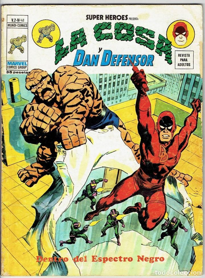 C&oacute;mics: LA COSA Y DAN DEFENSOR VOL. 2 - N&ordm; 41 - DENTRO DEL ESPECTRO NEGRO - VERTICE 1976 - Foto 1