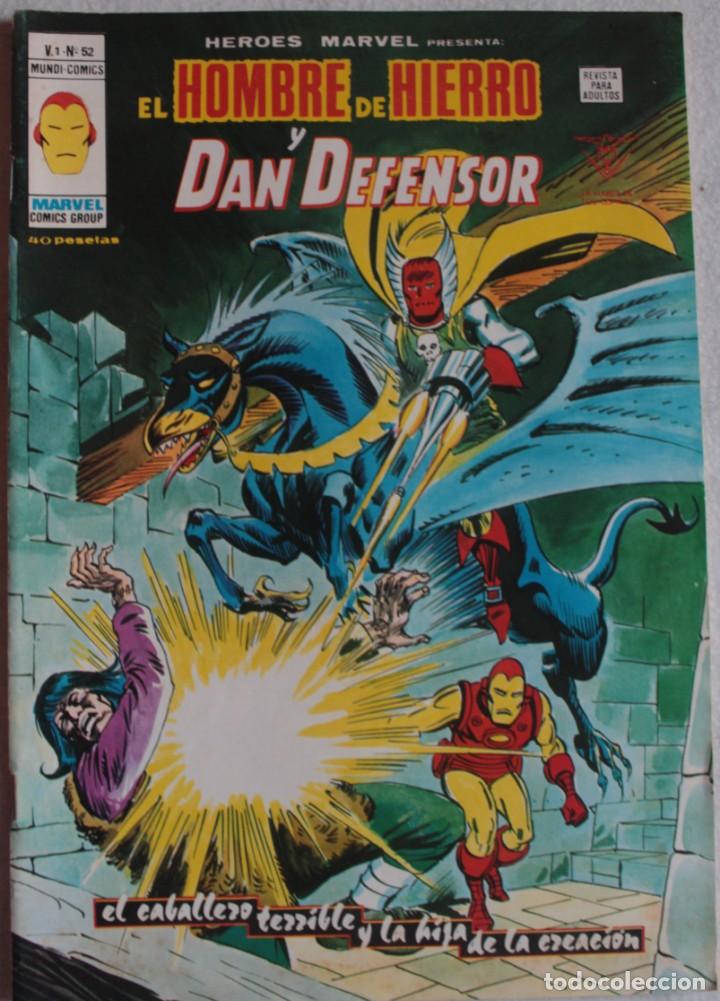 C&oacute;mics: H&eacute;roes Marvel presenta / El Hombre de Hierro y Dan Defensor / N&ordm;52 / Ed. V&eacute;rtice - ref.058 - Foto 1
