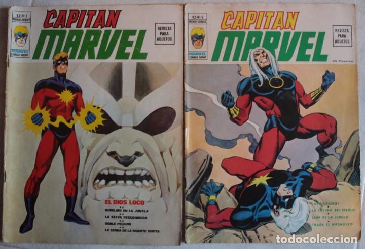C&oacute;mics: Capitan Marvel / Vol 2 / N&ordm; 1 y 2 / Ed Vertice - ref.070 - Foto 1