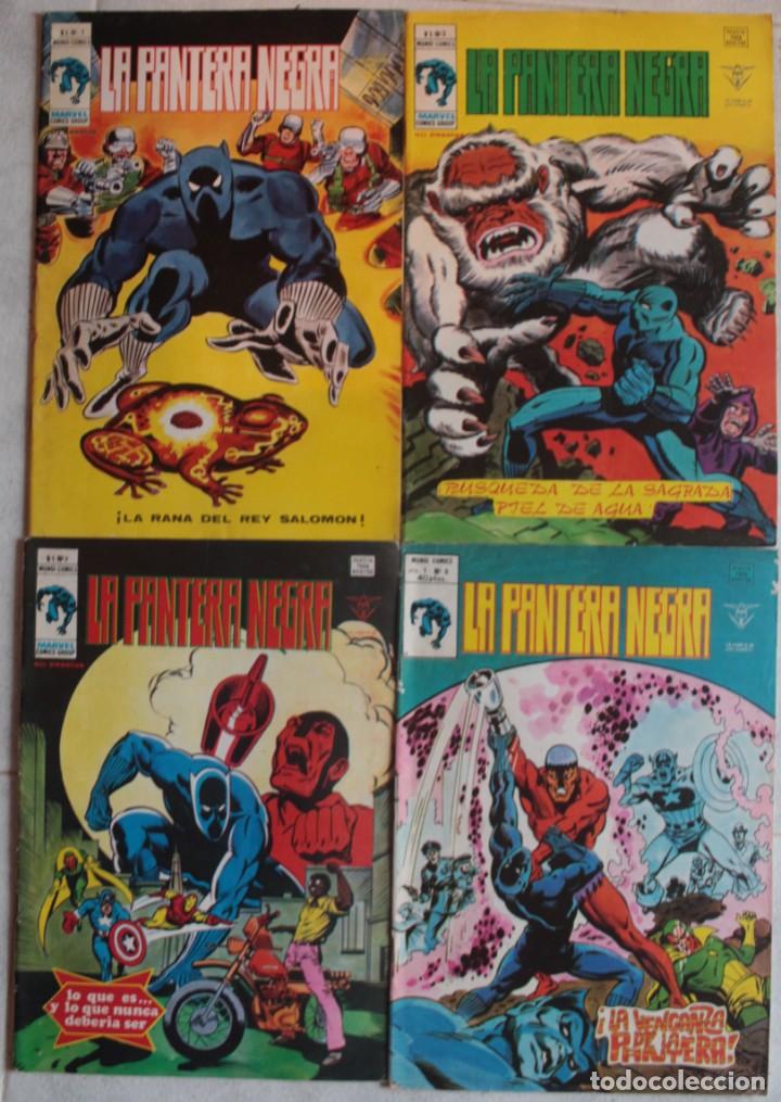 C&oacute;mics: La Pantera Negra / Vol1 / N&ordm;1-3-7-8 / Ed. V&eacute;rtice - ref.077 - Foto 1