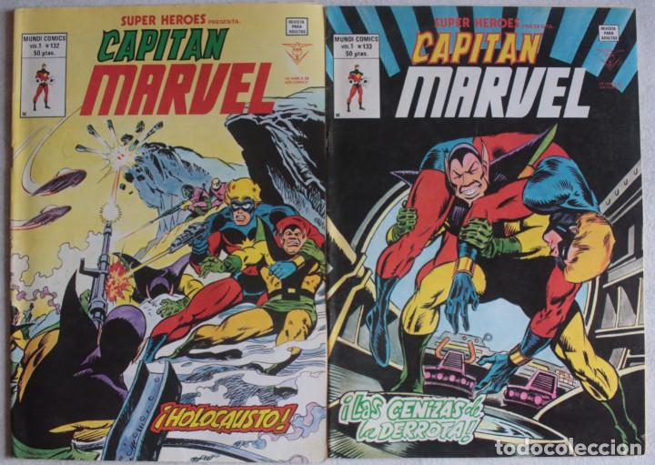 C&oacute;mics: Super H&eacute;roes presenta Capit&aacute;n Marvel / Vol1 / N&ordm; 132-133 / Vertice - ref.137 - Foto 1