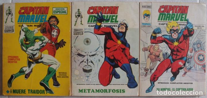 C&oacute;mics: Lote de 3 comics Capit&aacute;n Marvel / N&ordm; 4-12-13 / Pocket / V&eacute;rtice - ref.258 - Foto 1