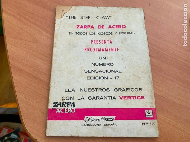 C&oacute;mics: ZARPA DE ACERO N&ordm; 16 CAPTURADO (ORIGINAL VERTICE) (COB207) - Foto 2