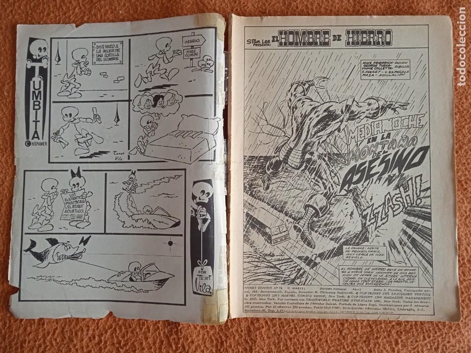 C&oacute;mics: HEROES MARVEL EL HOMBRE DE HIERRO Y DAN DEFENSOR V.2 N&ordm; 16 - Foto 3
