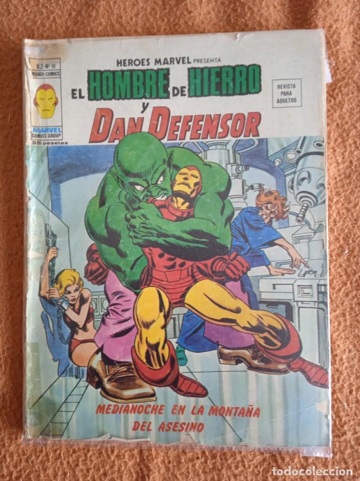 C&oacute;mics: HEROES MARVEL EL HOMBRE DE HIERRO Y DAN DEFENSOR V.2 N&ordm; 16 - Foto 1