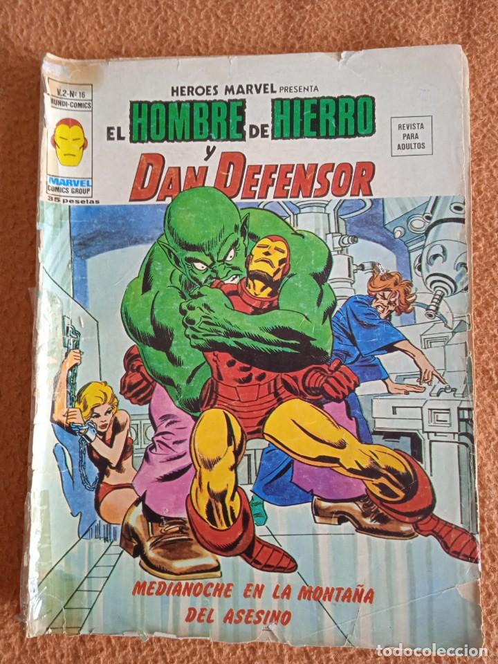 C&oacute;mics: HEROES MARVEL EL HOMBRE DE HIERRO Y DAN DEFENSOR V.2 N&ordm; 16 - Foto 2