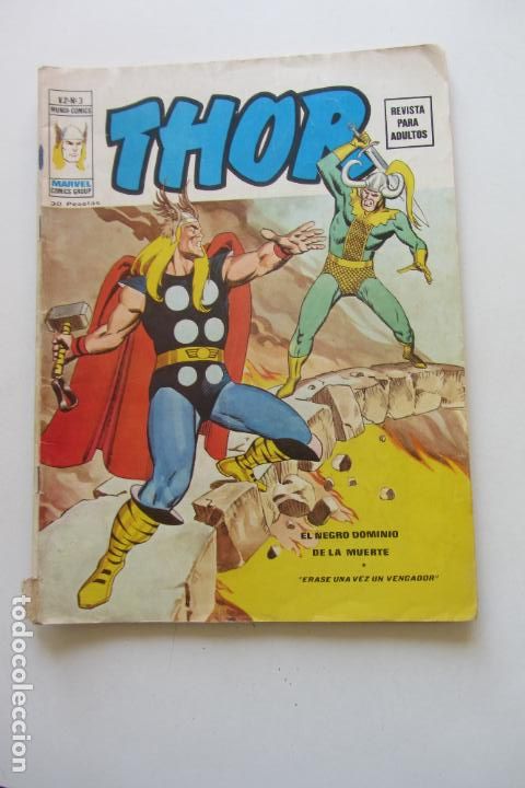 Comics: THOR VOL 2 Nº 3 el negro dominio de la muerte 1974 30 PTS MUNDI-COMICS VÉRTICE ARX27 LV