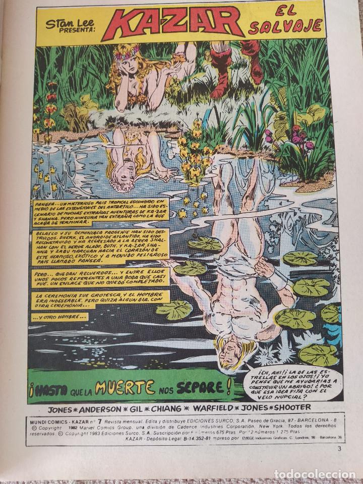 C&oacute;mics: Kazar (Ka-Zar) n&ordm; 7. Surco. - Foto 2