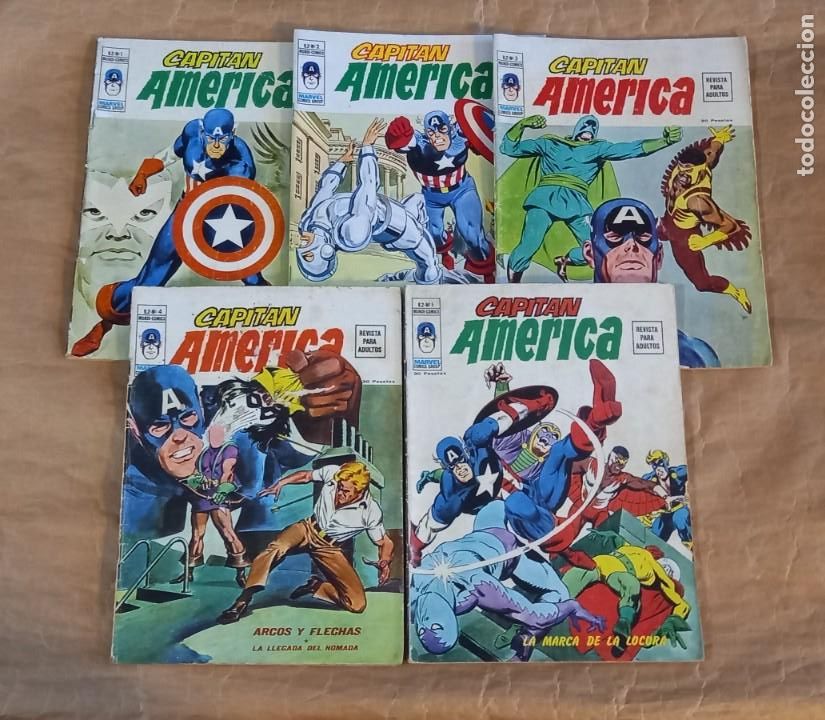 C&oacute;mics: CAPIT&Aacute;N AM&Eacute;RICA (V. 2) - V&Eacute;RTICE / COLECCI&Oacute;N COMPLETA (5 N&Uacute;MEROS) - Foto 1