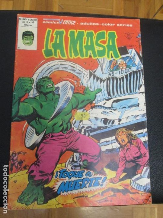 C&oacute;mics: La Masa. Vol. 3 N&ordm; 42. Mundi Comics. Vertice - Foto 1