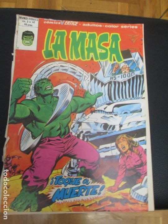 C&oacute;mics: La Masa. Vol. 3 N&ordm; 42. Mundi Comics. Vertice - Foto 1