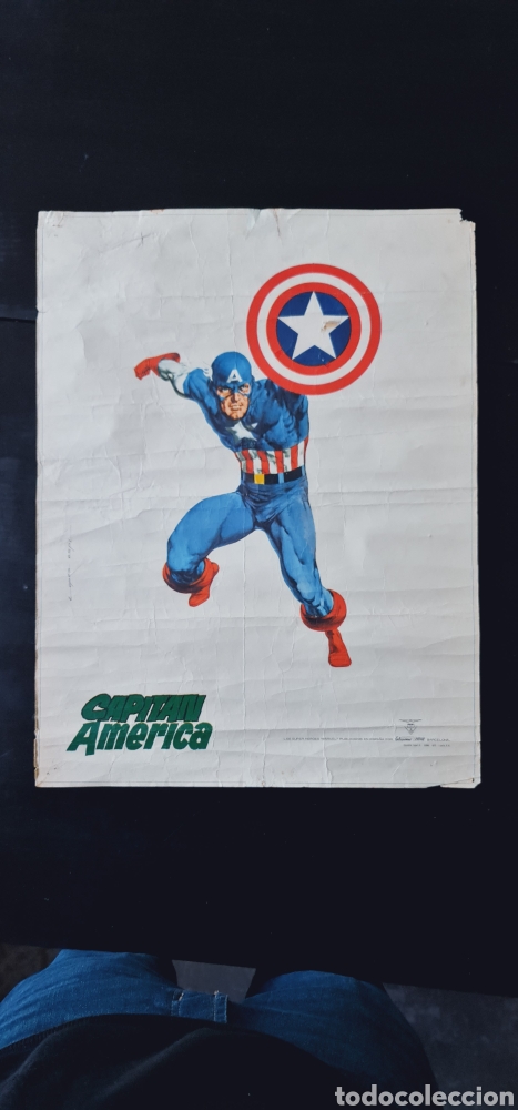 C&oacute;mics: POSTER CAPIT&Aacute;N AMERICA NORMAL ESTADO EDICIONES VERTICE ORIGINAL - Foto 1