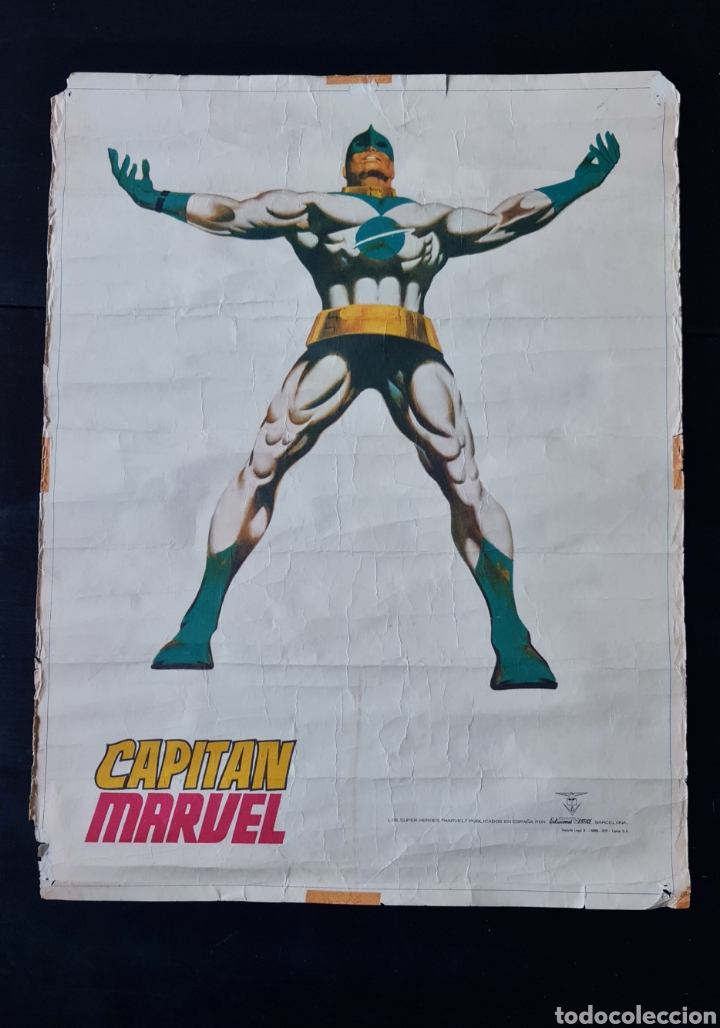 C&oacute;mics: POSTER CAPITAN MARVEL NORMAL ESTADO EDICIONES VERTICE ORIGINAL - Foto 1