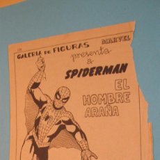 Cómics: VERTICE ORIGINAL:GALERIA DE FIGURAS MARVEL: SPIDERMAN Y VIUDA NEGRA. Lote 301150608