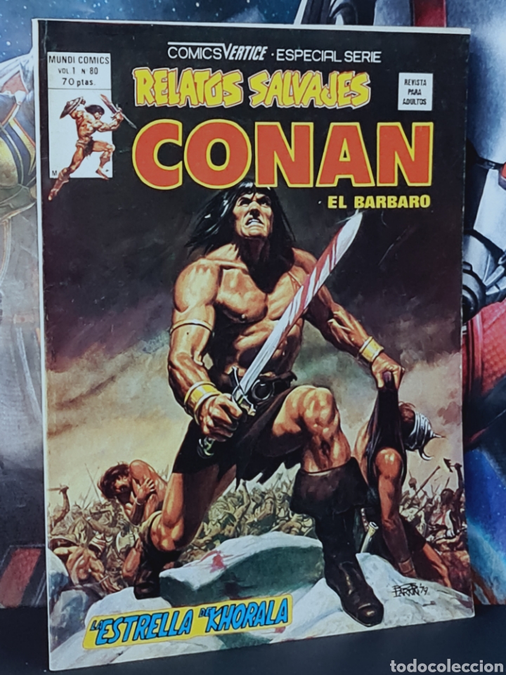 C&oacute;mics: EXCELENTE ESTADO RELATOS SALVAJES 80 CONAN COMICS EDICIONES VERTICE - Foto 1