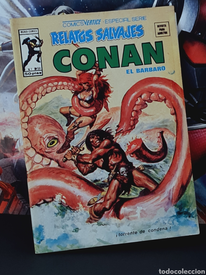 C&oacute;mics: EXCELENTE ESTADO RELATOS SALVAJES 58 CONAN COMICS EDICIONES VERTICE - Foto 1
