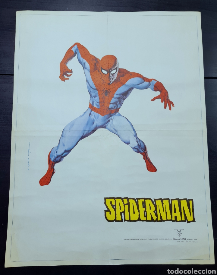 C&oacute;mics: EXCELENTE ESTADO P&Oacute;STER SPIDERMAN EDICIONES V&Eacute;RTICE ORIGINAL SPIDER-MAN - Foto 1