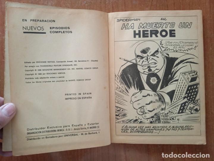 C&oacute;mics: SPIDERMAN. NUMERO 20. HA MUERTO UN HEROE. EDICIONES VERTICE. - Foto 3