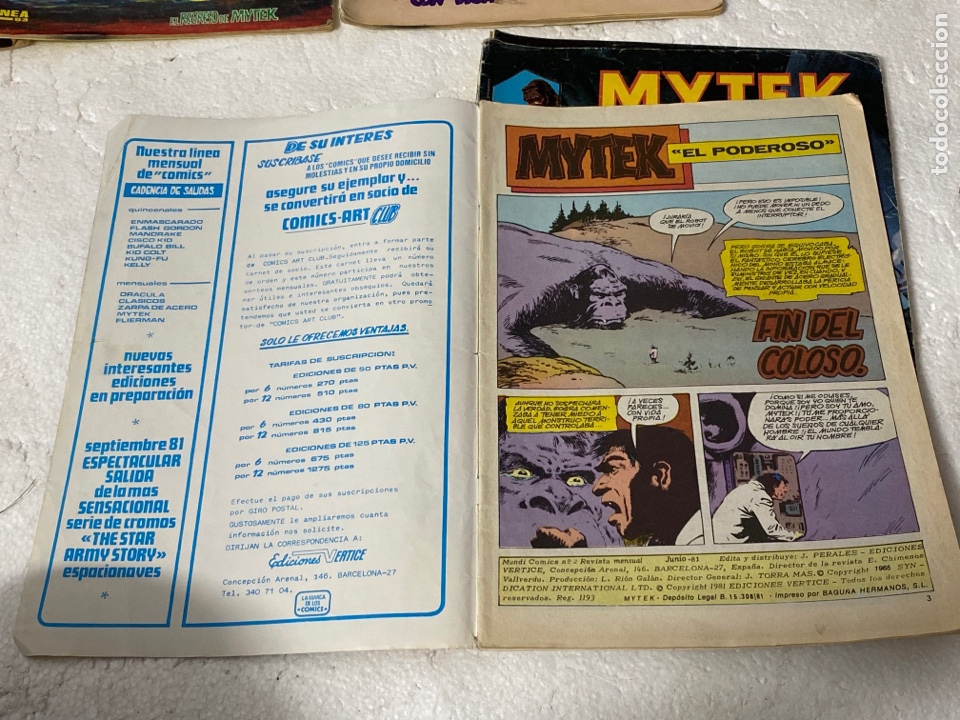 C&oacute;mics: MYTEK EL PODEROSO LOTE DE 6 COMICS - Foto 4