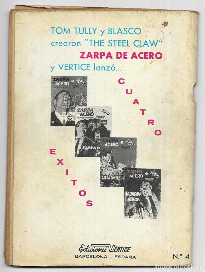 C&oacute;mics: Zarpa de Acero . La Zarpa Ataca. N&ordm; 4 Ediciones Vertice 1965 - Foto 2