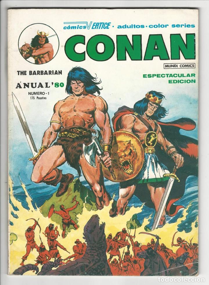 C&oacute;mics: V&eacute;rtice. Anual 80. Conan el barbaro. 1. - Foto 1
