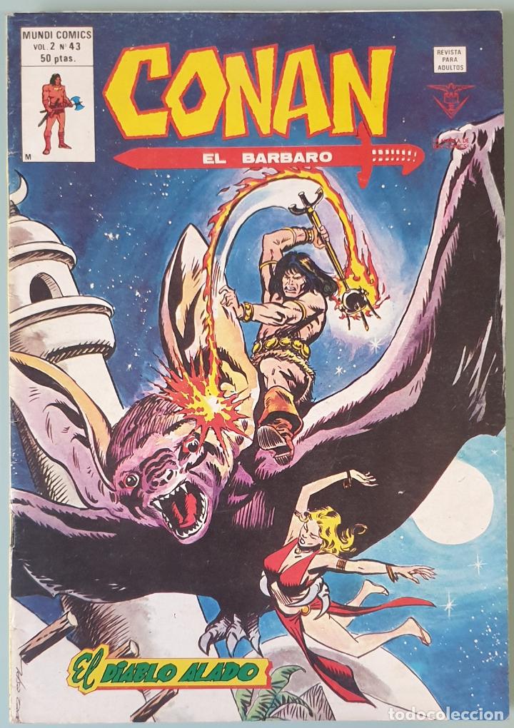C&oacute;mics: Conan v.2 #43 (Vertice, 1981) &Uacute;ltimo n&uacute;mero - Foto 1