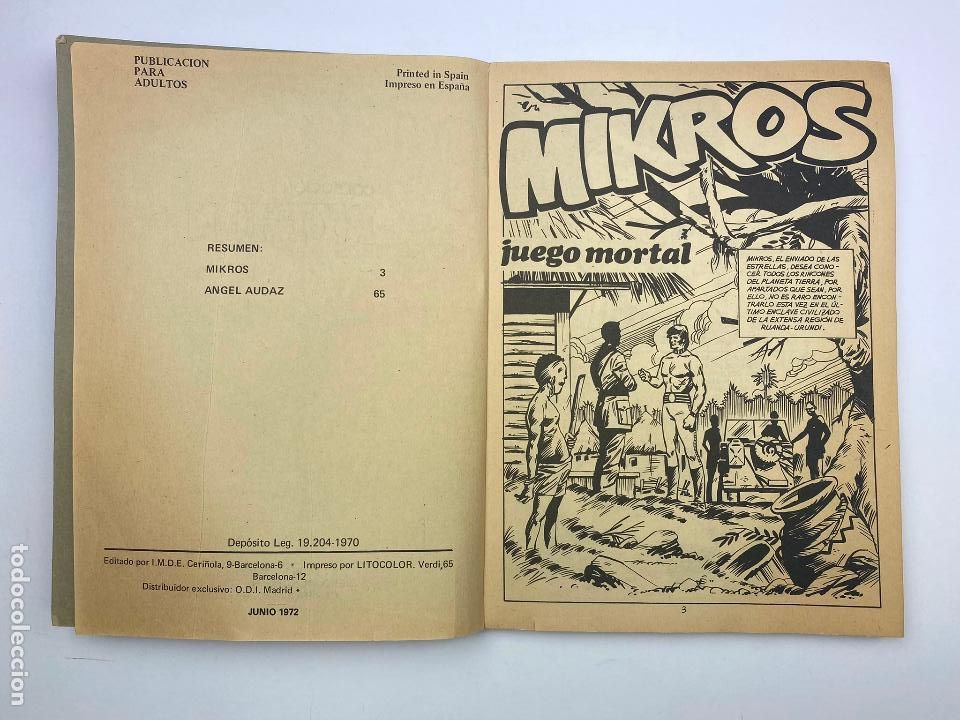 C&oacute;mics: PYTHON N&ordm; 28. MIKROS, JUEGO MORTAL. IMDE 1972 - Foto 3