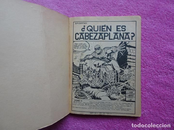 C&oacute;mics: spiderman 51 quien es cabeza plana ediciones vertice 1973 - Foto 2
