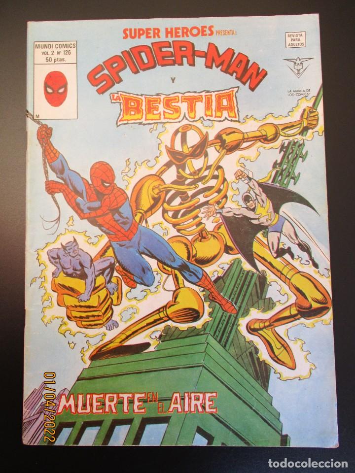 Comics: UPER HEROES (1974, VERTICE) 126 · 1976 · SPIDER-MAN Y BESTIA. MUERTE EN EL AIRE
