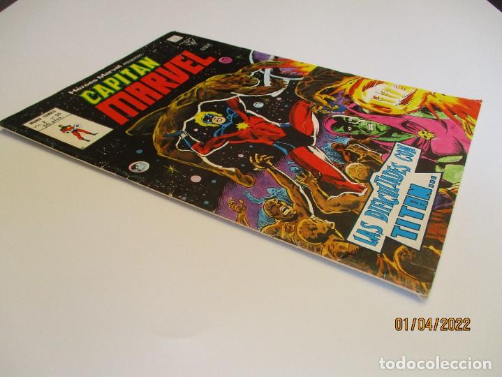 C&oacute;mics: HEROES MARVEL (1975, VERTICE) -V.2- 59 &middot; III-1980 &middot; CAPITAN MARVEL - Foto 2