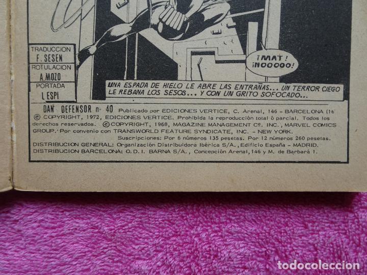 C&oacute;mics: dan defensor 40 el miedo es la clave ediciones vertice 1972 - Foto 3