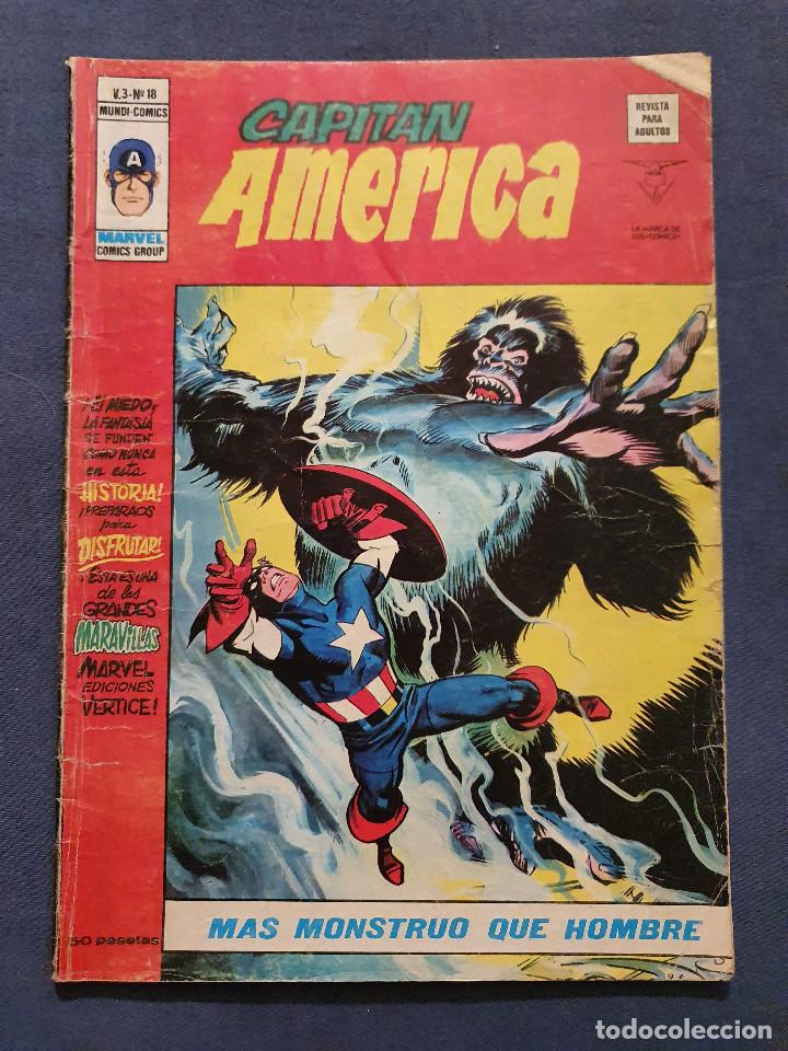 C&oacute;mics: CAPITAN AMERICA VOL. 3 # 18 ( VERTICE) - 1977 - Foto 1