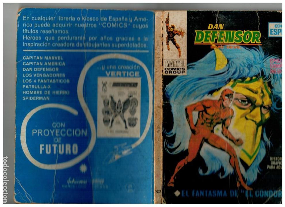 C&oacute;mics: DAN DEFENSOR V.1 (TACO) 32. VERTICE. PEDIDO M&Iacute;NIMO 10 &euro;. - Foto 2