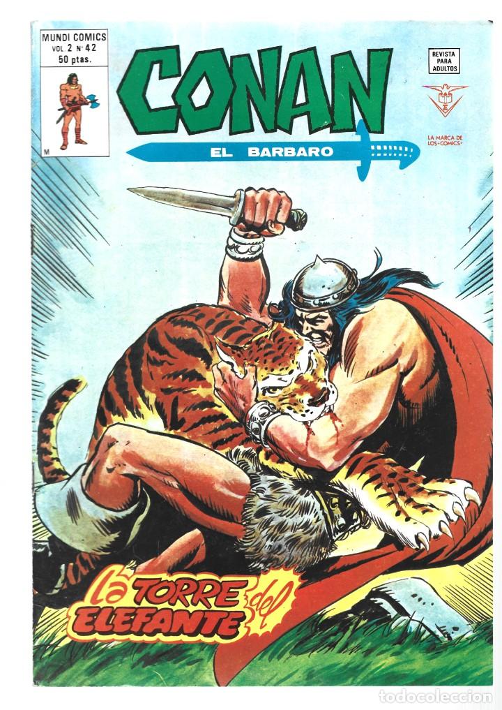 C&oacute;mics: Conan vol. 2 n&uacute;mero 42: la torre del elefante, 1980, Vertice impecable - Foto 1