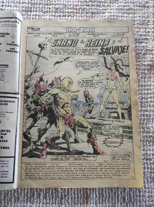 C&oacute;mics: KAZAR VOL 2 N&deg; 9 -ED. VERTICE - Foto 2