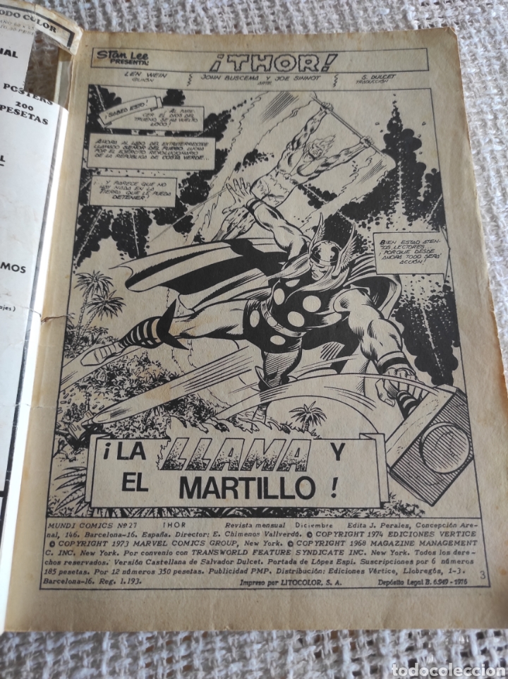 C&oacute;mics: THOR VOL 2 - LOTE DE 13 EJEMPLARES ( EDICIONES VERTICE ) - Foto 7