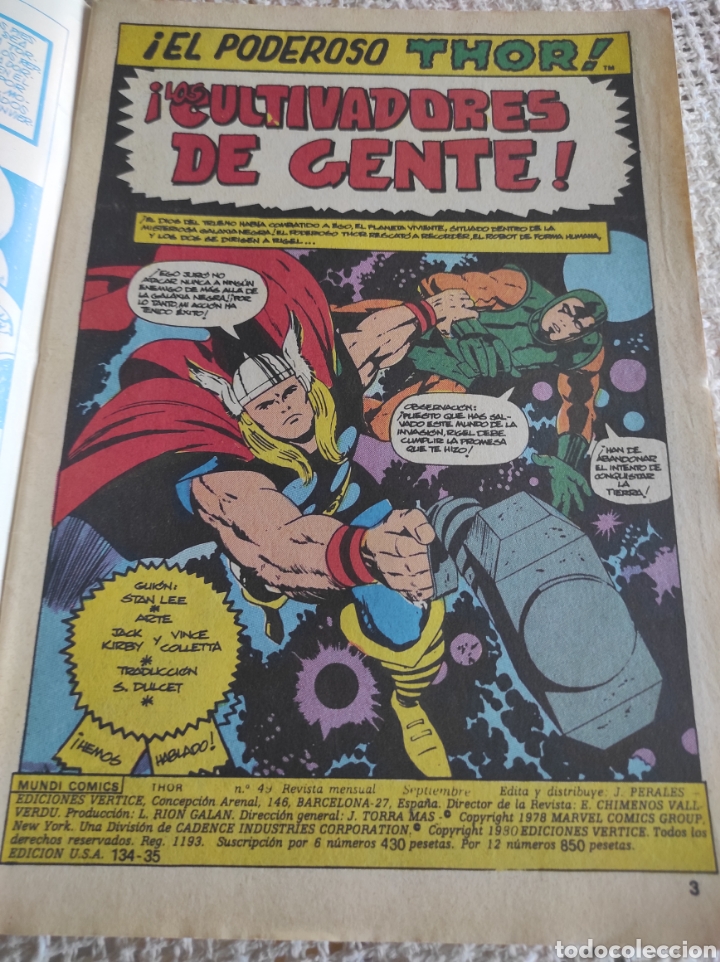 C&oacute;mics: THOR VOL 2 N&ordm; 49 ( EDICIONES VERTICE ) - Foto 2