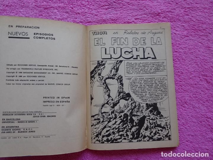 C&oacute;mics: thor 11 ediciones vertice 1971 el fin de la lucha - Foto 3