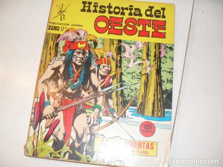 C&oacute;mics: HISTORIA DEL OESTE N&ordm;17,Y ULTIMO,(DE 17).euredit ediciones,a&ntilde;o 1969 TEBEO DIFICIL. - Foto 1