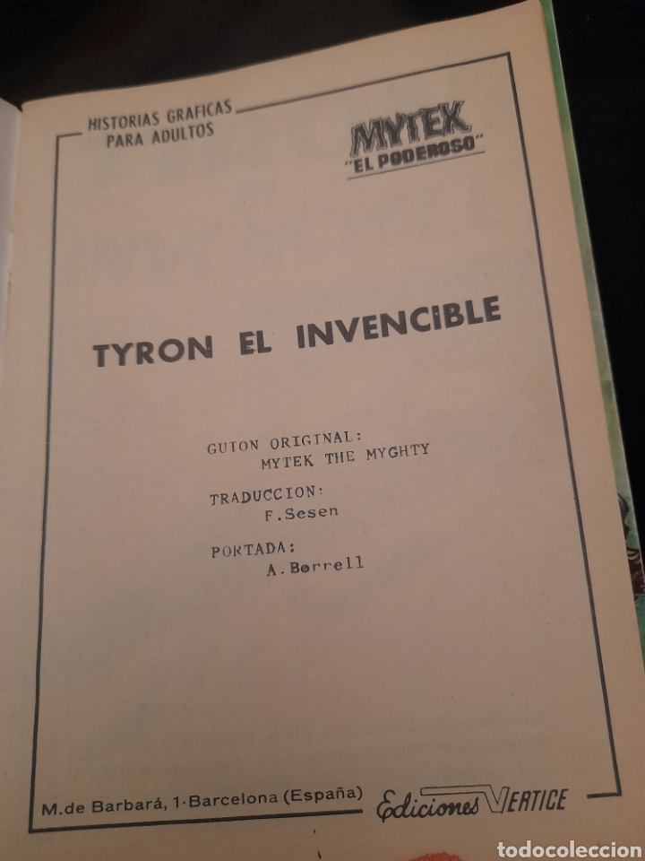 C&oacute;mics: Mytek, El poderoso N 11,Edici&oacute;nes V&eacute;rtice de 1965 - Foto 2