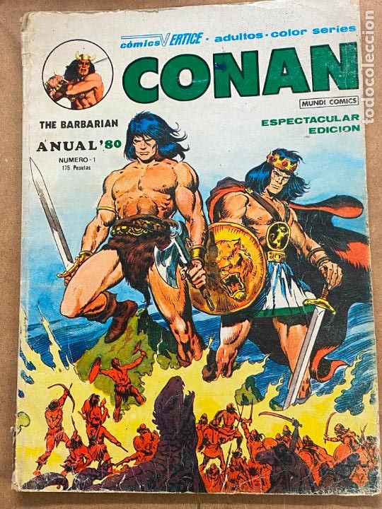 C&oacute;mics: CONAN 1 THE BARBARIAN ANUAL 80 VERTICE - Foto 1