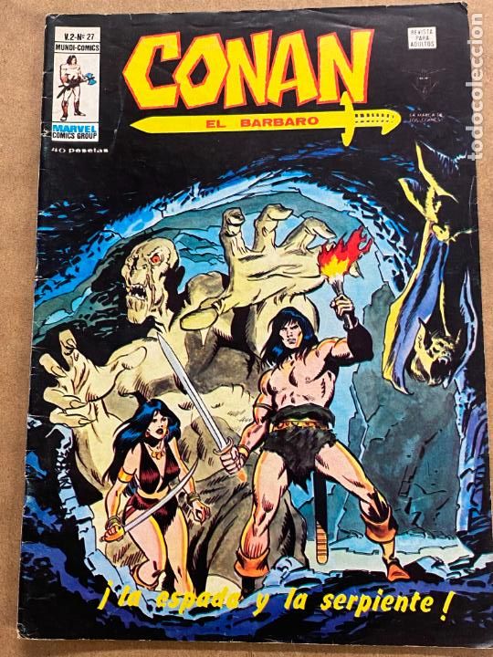 C&oacute;mics: CONAN EL BARBARO V 2 N&ordm; 27 LA ESPADA Y LA SERPIENTE - Foto 1