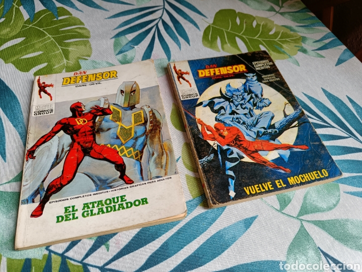 C&oacute;mics: LOTE 2 C&Oacute;MICS TACO MARVEL DAN DEFENSOR. N&Uacute;MEROS 34 Y 37. ED V&Eacute;RTICE. A&Ntilde;OS 70 - Foto 1